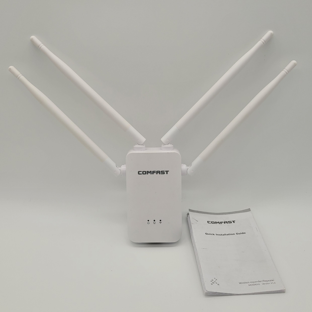 Comfast CF-WR304S 4 Antenna Wireless Repeater High-Power WIFI Signal Amp…​​